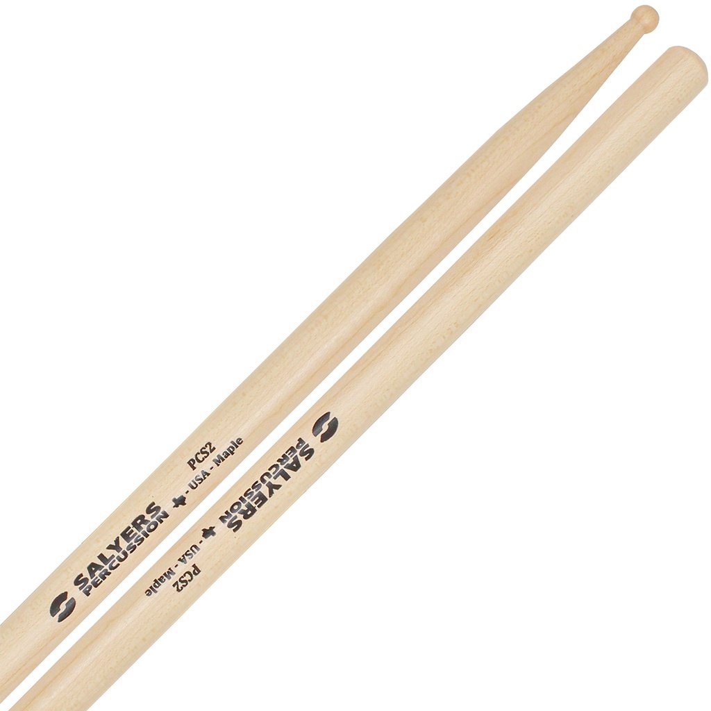 Salyers Percussion Performance Maple Concert Snare Sticks w/ Small Round Bead