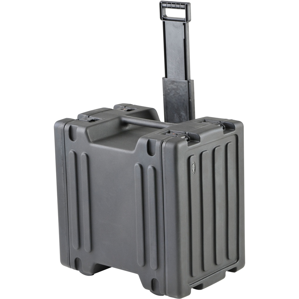 SKB 8U Space Rack w/ In-Line Wheels TSA Latches and Handle