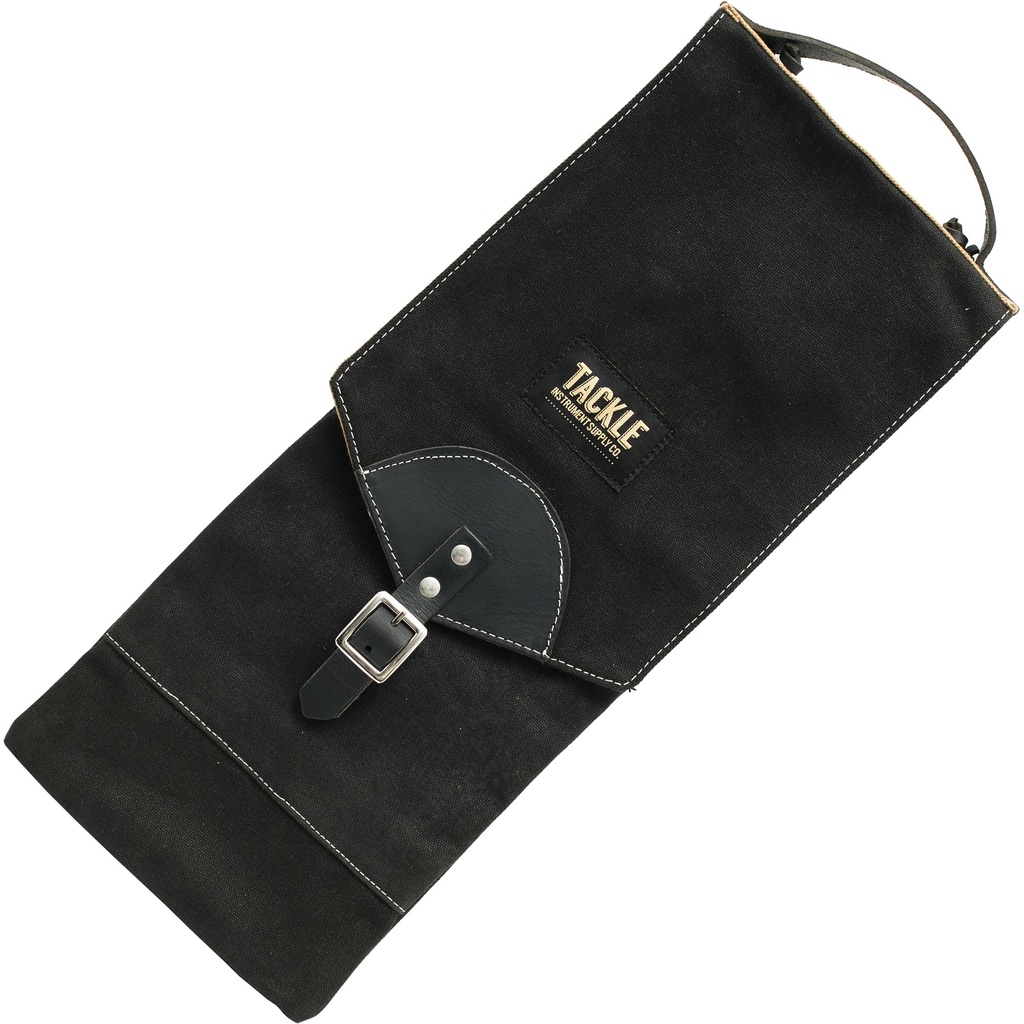 Tackle Instrument Supply Co. Black Waxed Canvas Compact Stick Bag