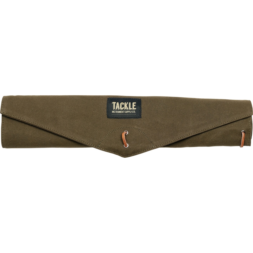 Tackle Instrument Supply Co. Brown Waxed Canvas Roll Up Stick Bag