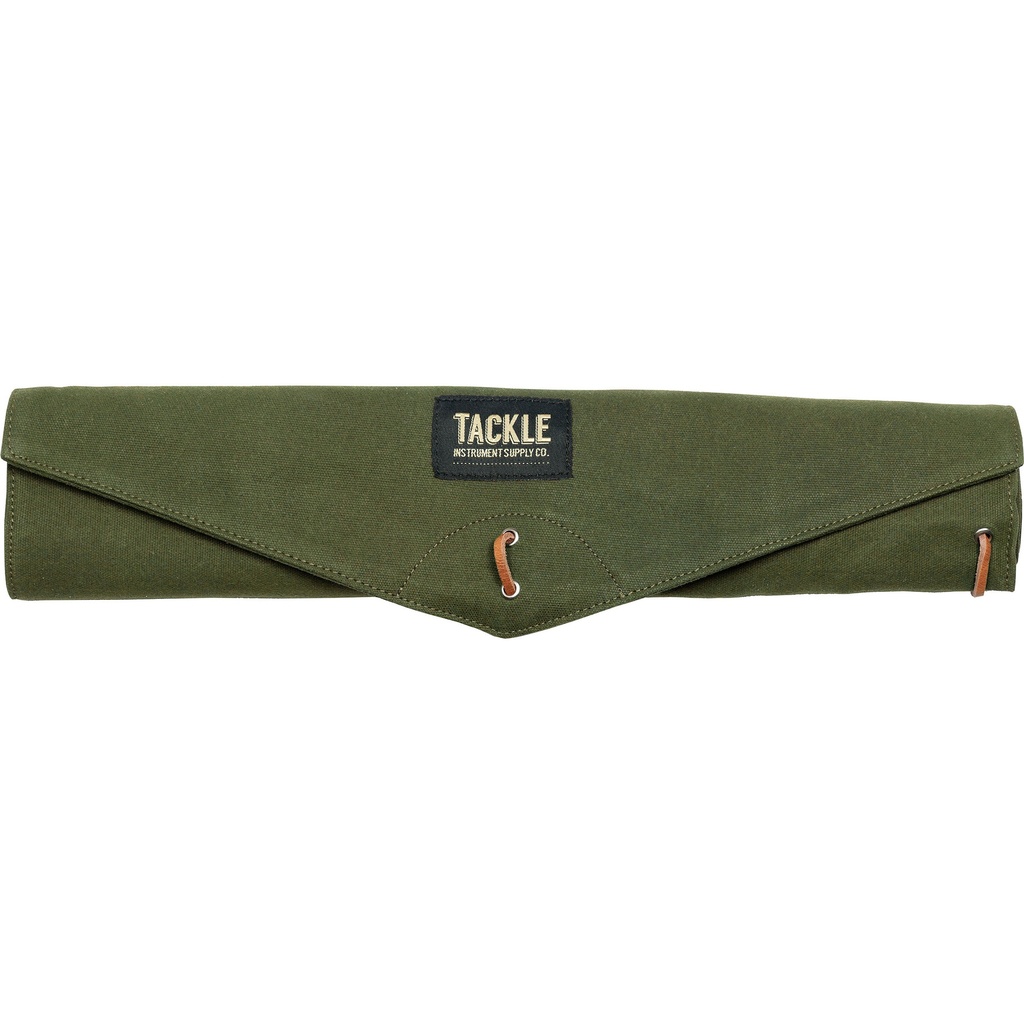 Tackle Instrument Supply Co. Forest Green Waxed Canvas Roll Up Stick Bag