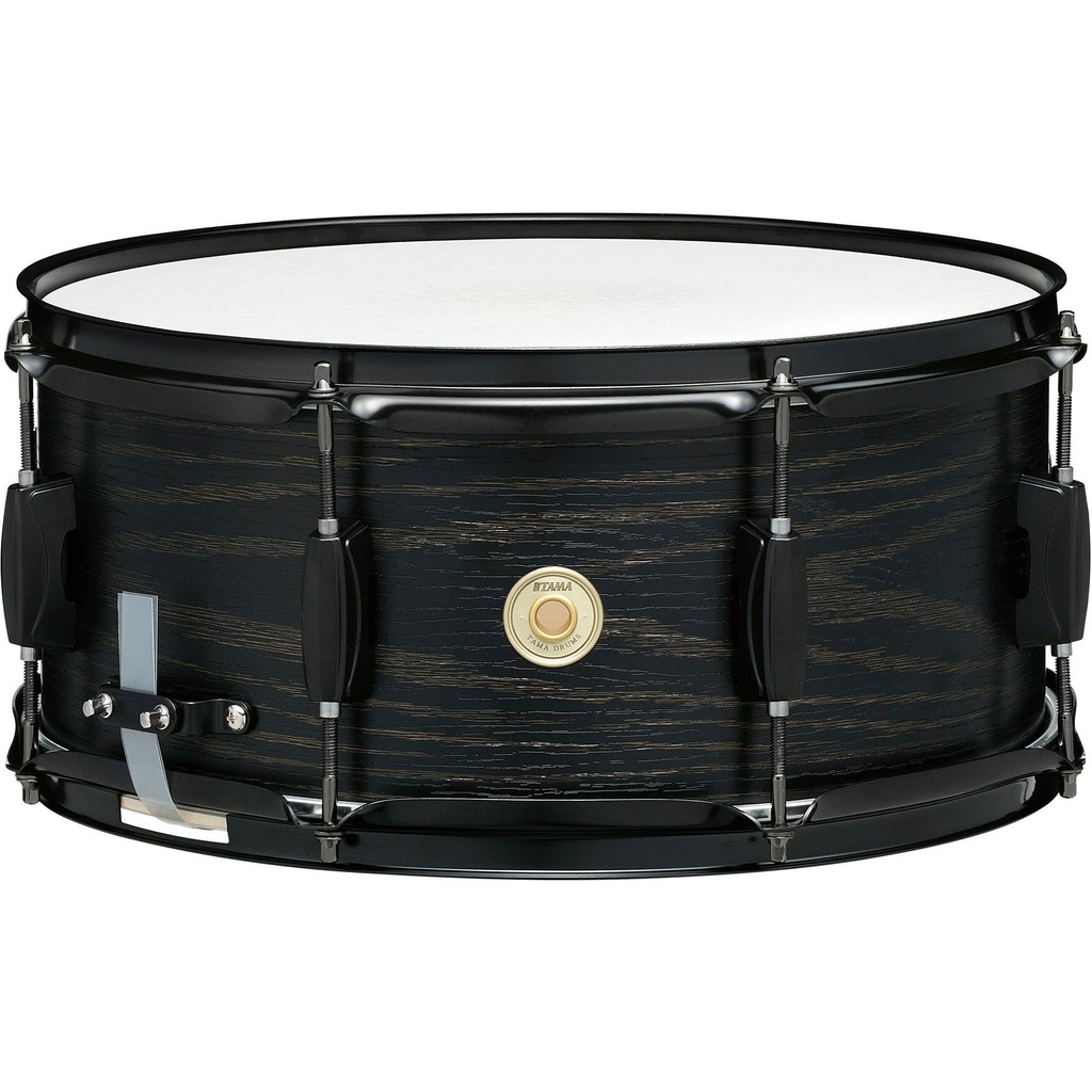 Tama 6.5" x 14" Woodworks Poplar Snare Drum in Black Oak Wrap