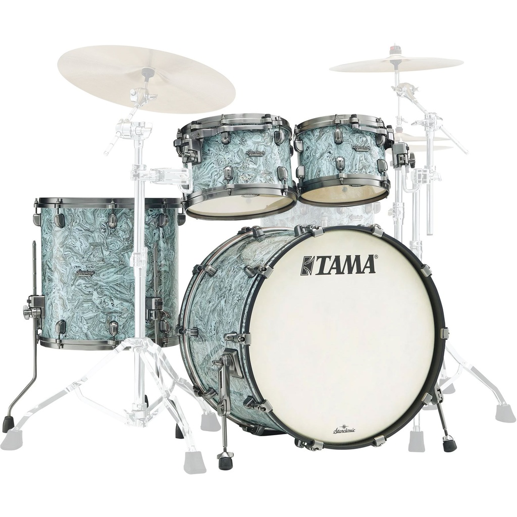 Tama Sky Blue Swirl Smoked Black Nickel