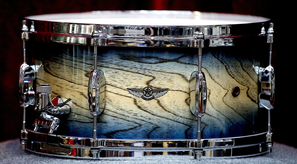 TAMA Star Walnut 6.5" x 14" Snare Drum in Indigo Japanese Sen Burst