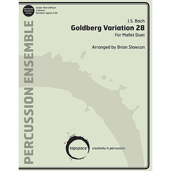 Tapspace Goldberg Variation 28 by J.S. Bach arr. Brian Slawson