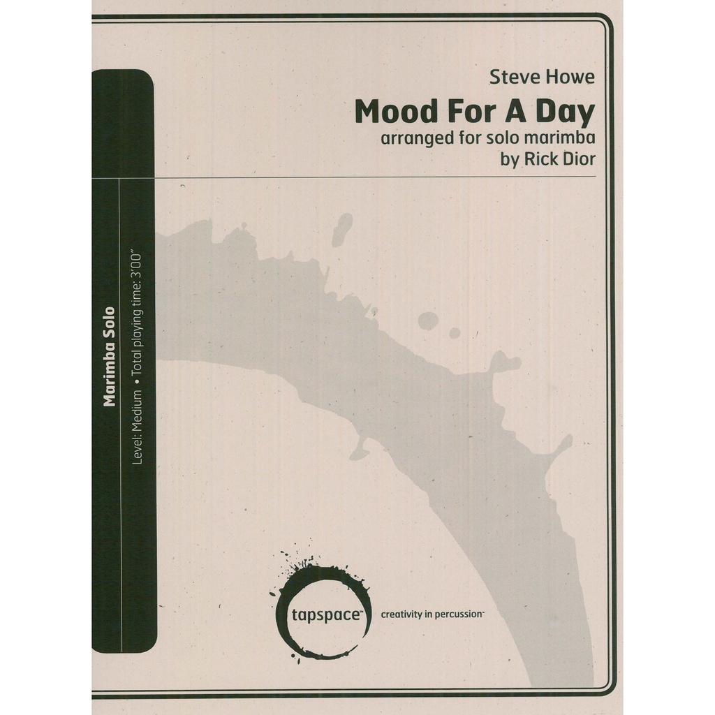 Tapspace Mood for a Day by Steve Howe (Yes) arr. Rick Dior