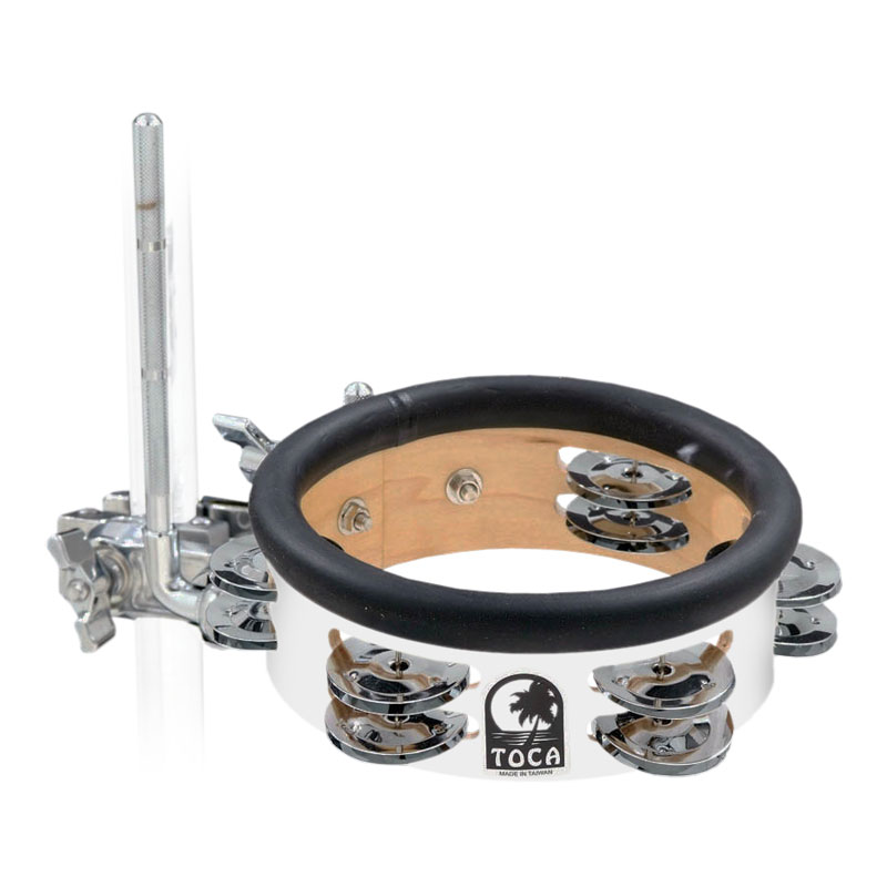 Toca 6" Jingle-Hit Tambourine with Gibraltar Mount