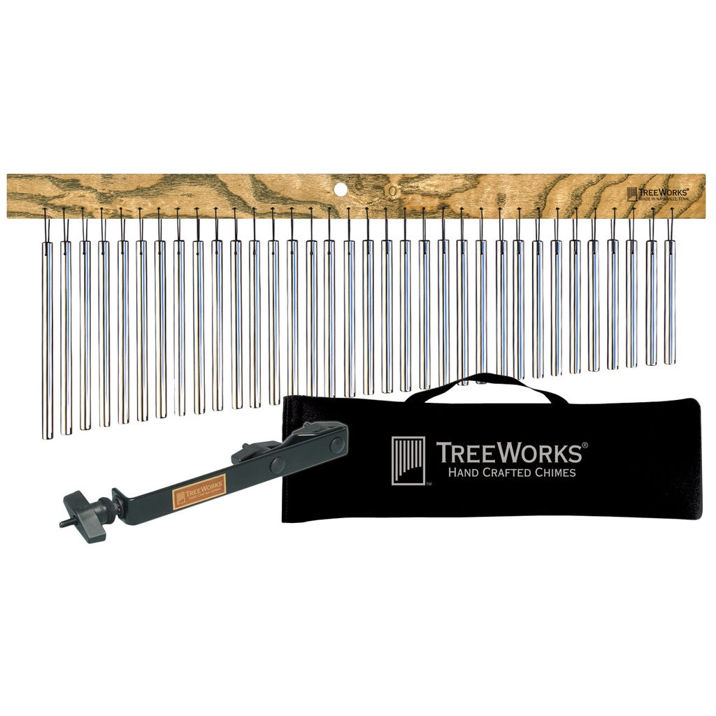 Treeworks 35-Bar Single Row Classic Wind Chimes Performance Kit