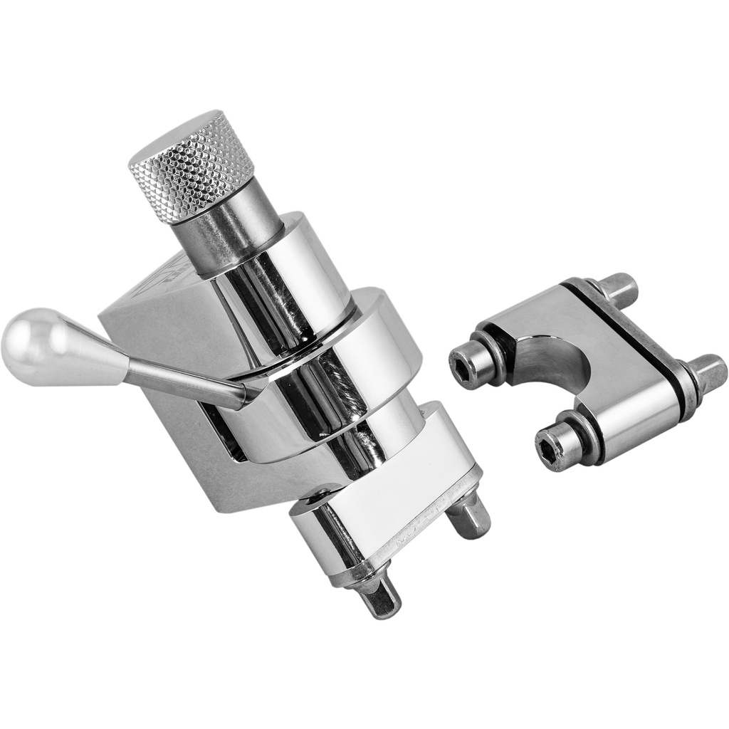 Trick Drums 3-Position Throw-Off with Butt Plate in Chrome