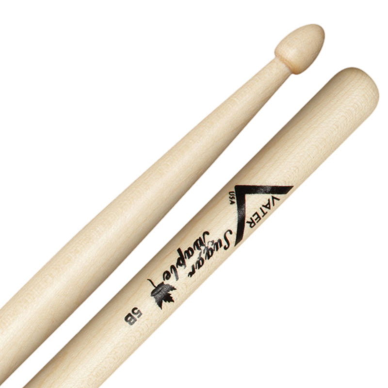 Vater Sugar Maple 5B Drumsticks with Wood Tips