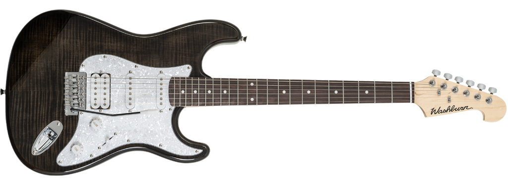 Washburn Sonamaster - SDFTB Deluxe in Transparent Black