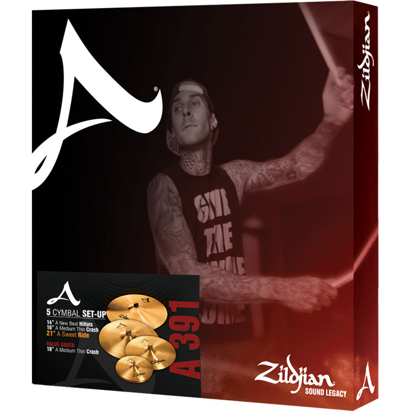 Zildjian A391 A Box Set (14"HH/16"Cr/18"Cr/21"Ri)