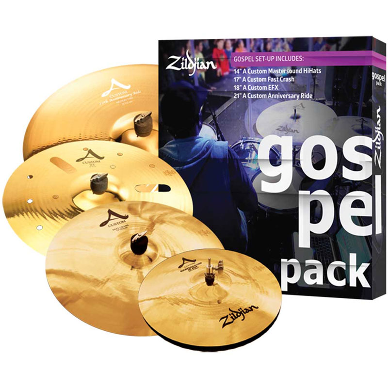 Zildjian AC0801G A Custom Gospel Cymbal Box Set (14HH-17C-18EFX-21R)