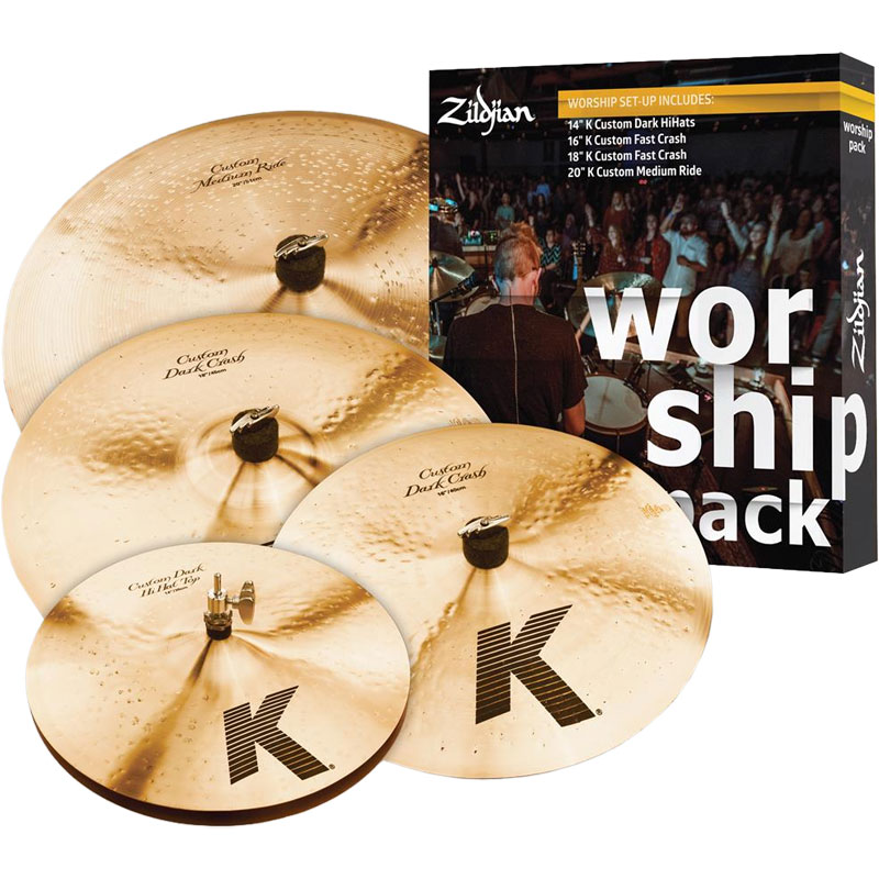 Zildjian KC0801W K Custom Worship Cymbal Box Set (14HH-16C-18C-20R)