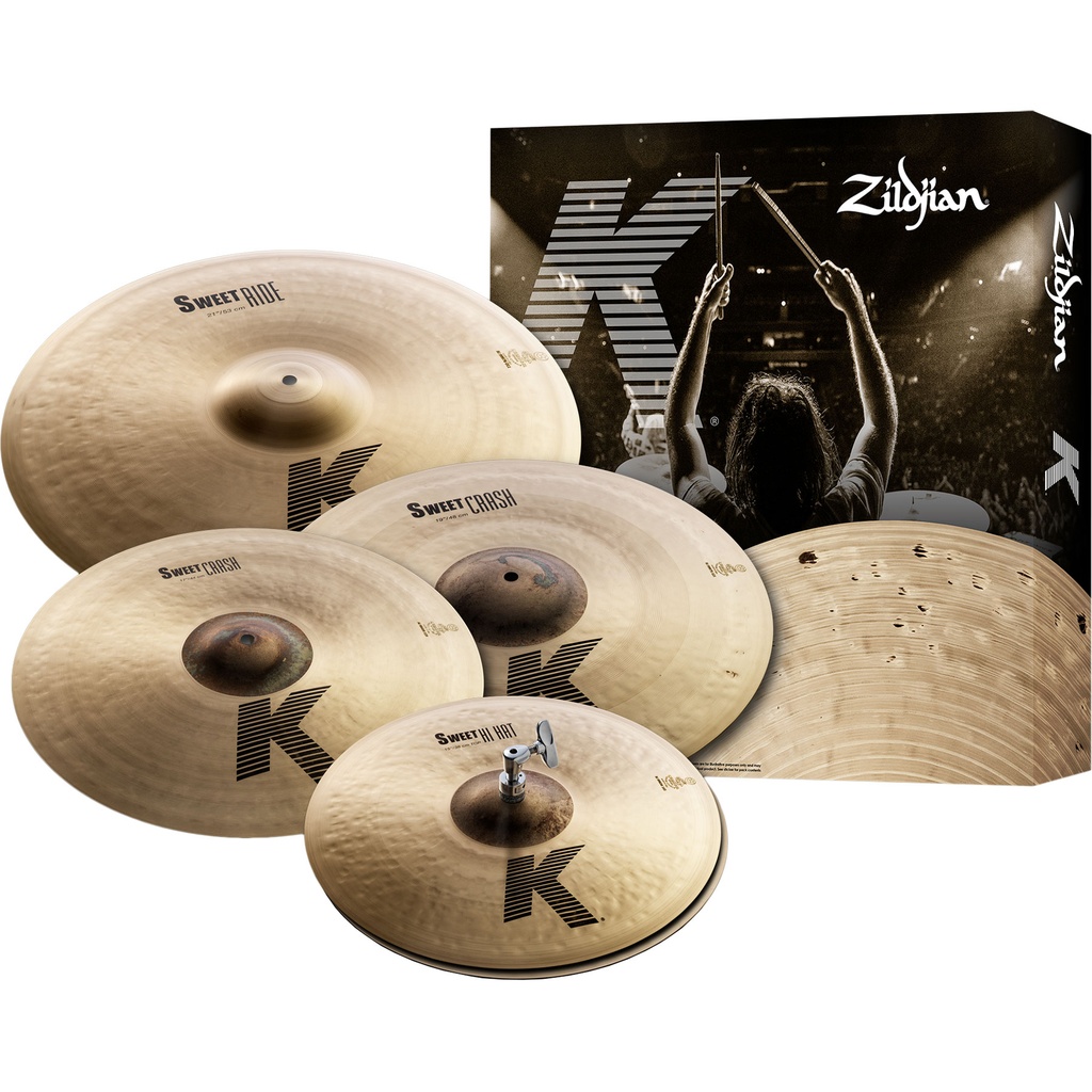 Zildjian KS5791 K Sweet Cymbal Box Set (15HH-17C-19C-21R)