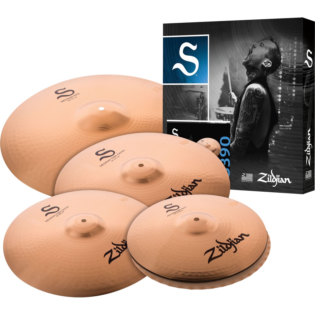 Zildjian S390 S Family 4-Piece Performer Cymbal Box Set