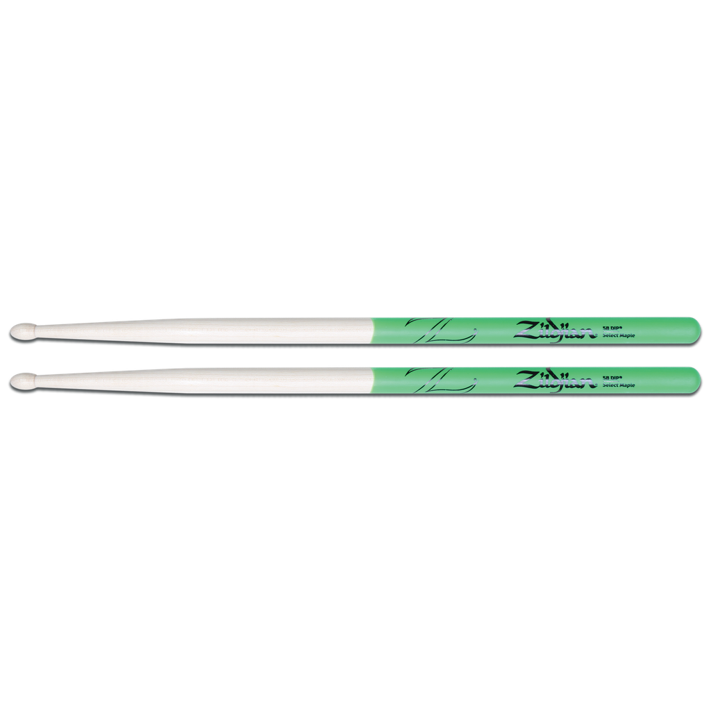 [Z5BMDG] Zildjian Z5BMDG 5B Maple Green DIP Drumsticks