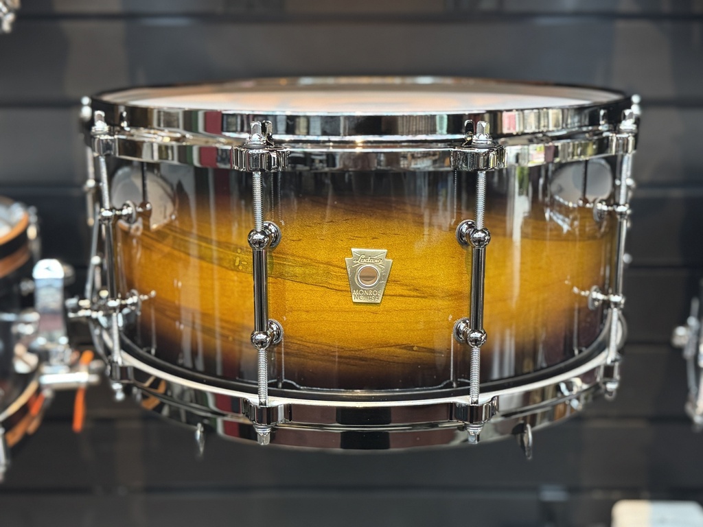 Ludwig 6 1/2" X 14" Classic Maple Exotic Select Snare Drum in Black Gold Burst