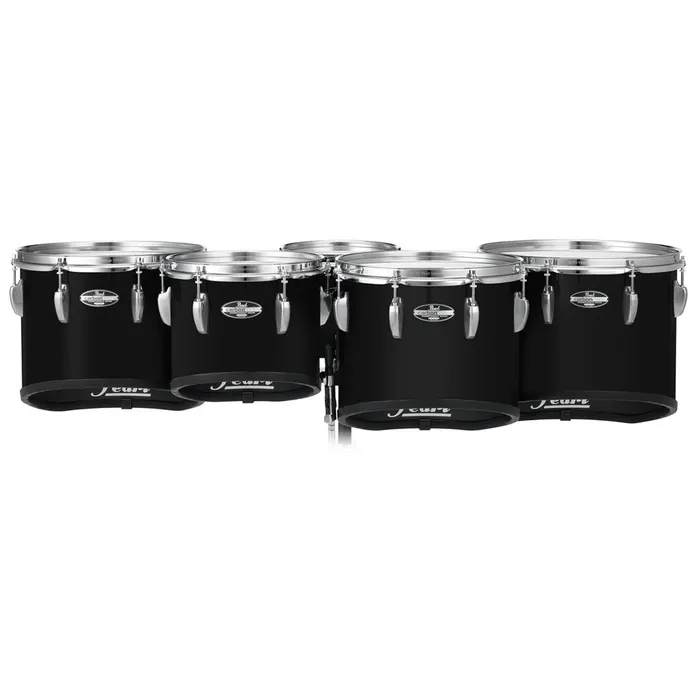 Pearl Championship CarbonCore (Shallow) Tenor Drums (6-8-10-12-13-14) in Piano Black (NOS)