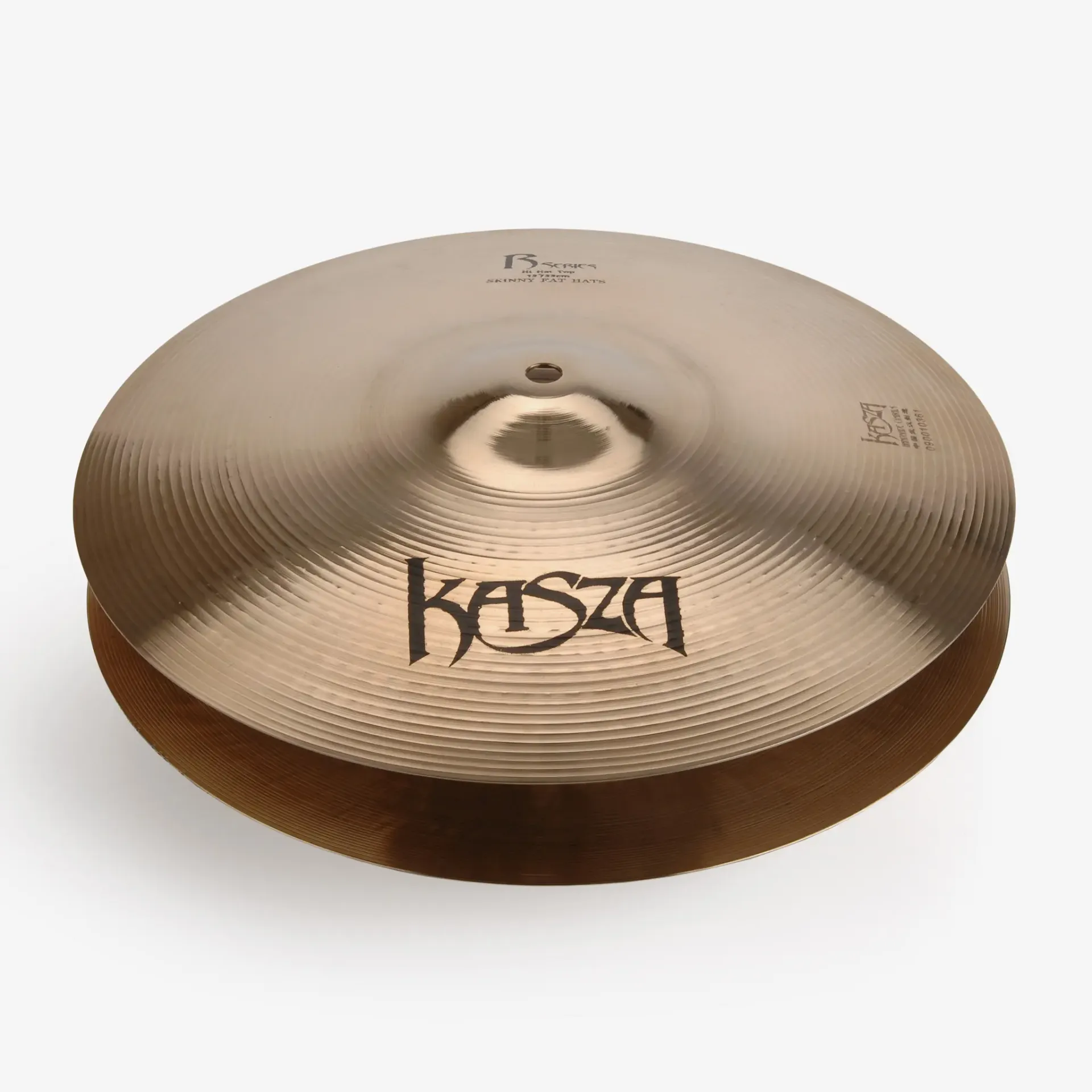 KASZA - 13" HI-HAT CYMBAL PAIR: LIGHT TOP/HEAVY BOTTOM