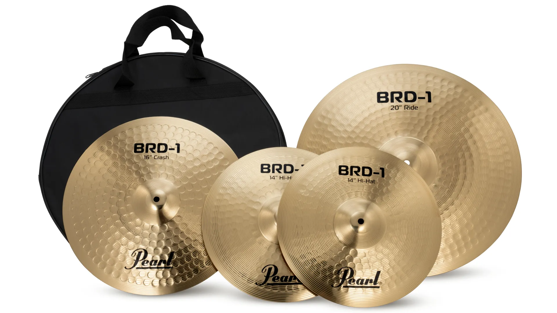 Pearl CYMBAL PACK W/ 20"RIDE, 16"CRASH, 14"HATS