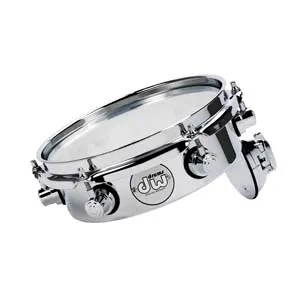 DW Design Series Piccolo Tom, 2.5x8, Chrome Over Steel w/Chrome Hardware
