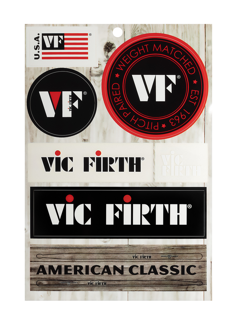 [VFSTSHEET] Vic Firth Vinyl Sticker Sheet