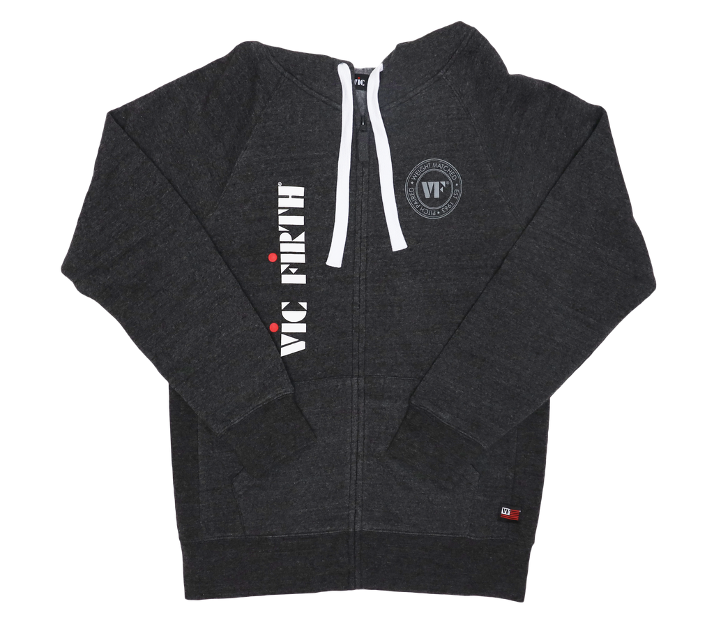 Vic Firth PHOODIE20LOGOXS PHOODIE20LOGOXS Zip Up Logo Hoodie ? XS