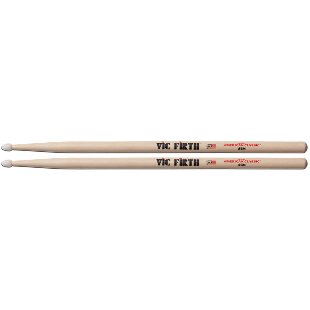 [5BN] Vic Firth 5BN American Classic Nylon Tip Hickory Drumsticks