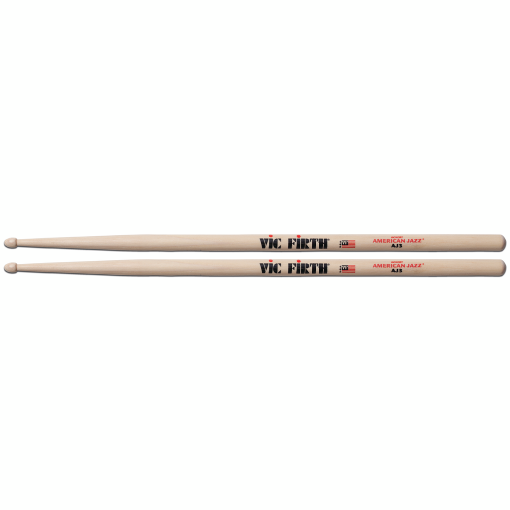 [AJ3] Vic Firth AJ3 American Jazz Hickory Drumsticks