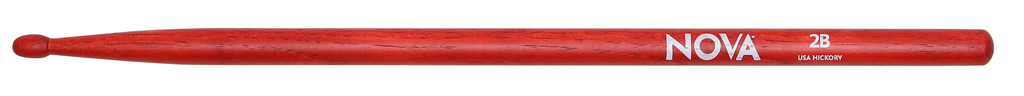 Vic Firth N2BR 2B in red with NOVA imprint