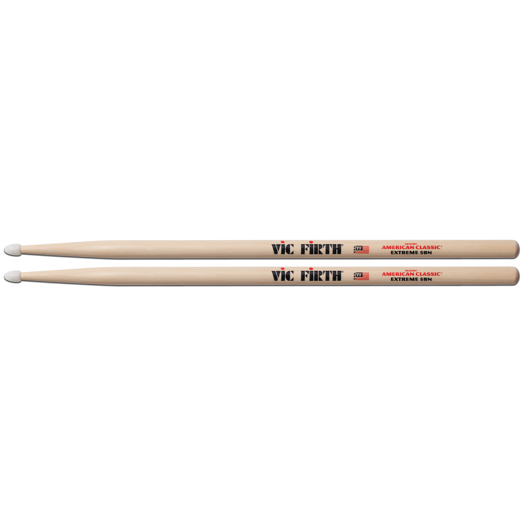 Vic Firth X5BN Extreme 5B American Classic Nylon Tip Hickory