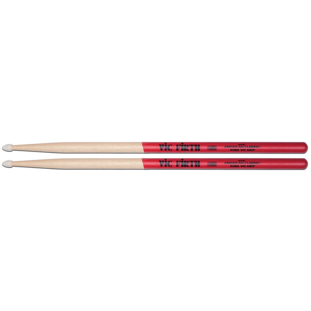 Vic Firth X5BNVG American Classic Extreme Vic Grip Nylon Tip 5B Drumsticks