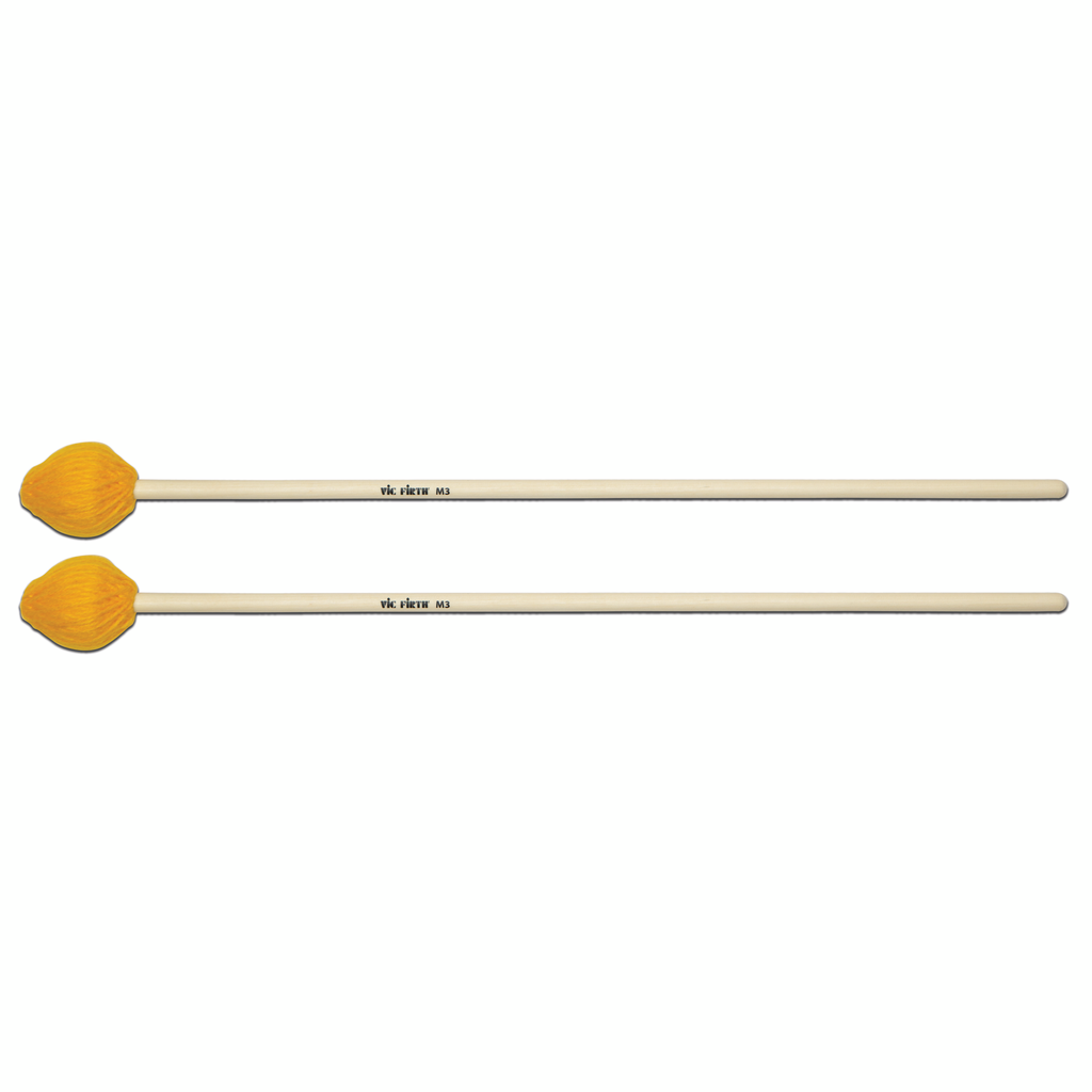 Vic Firth M3 Medium Yarn (Mushroom Head) Birch