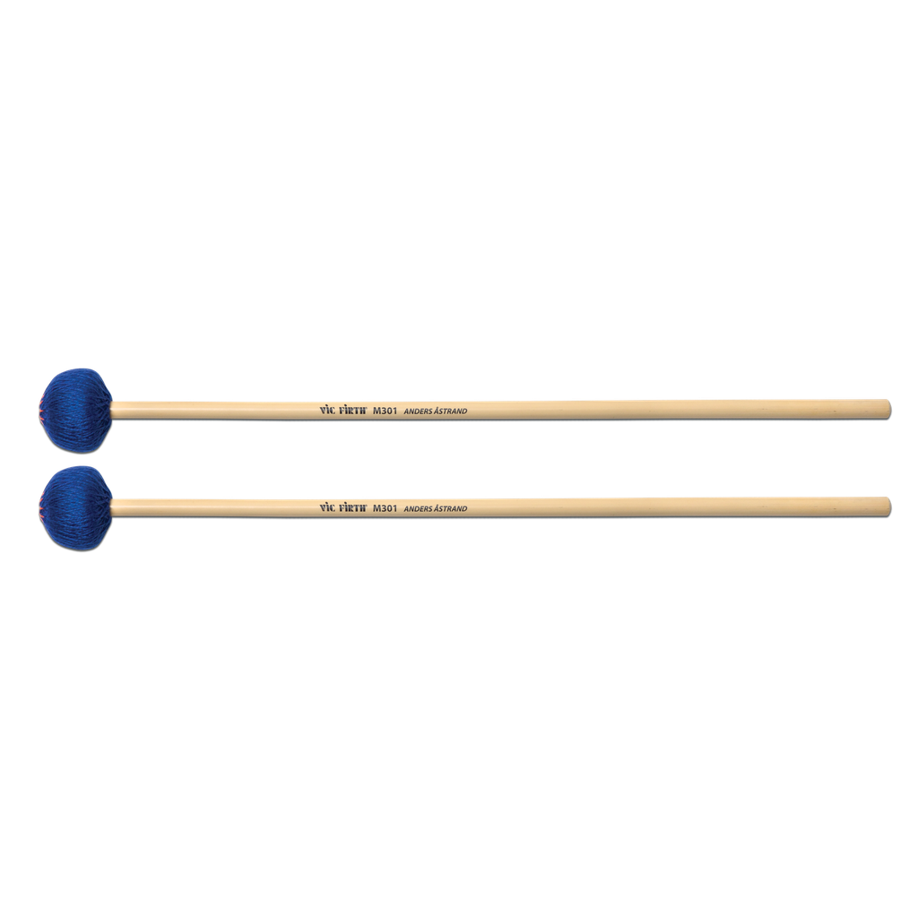 Vic Firth M301 Anders Astrand Blue Signature Medium Soft Keyboard Mallets