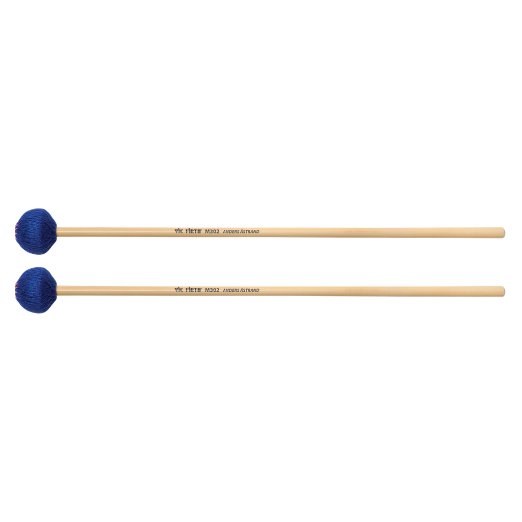 Vic Firth M302 Anders Astrand Blue Signature Medium Keyboard Mallets
