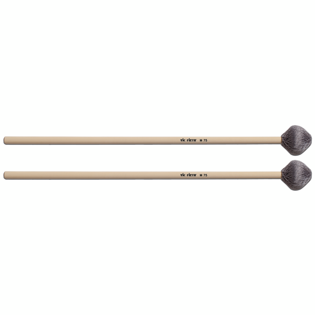 Vic Firth M75 Medium Grey Cord Vibe Rattan