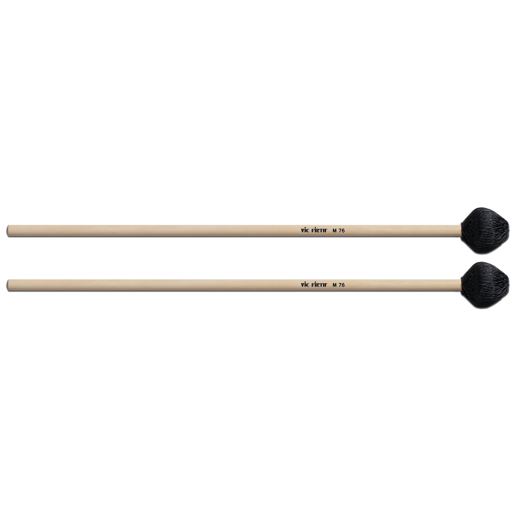 Vic Firth M76 Hard Black Cord Vibe Rattan